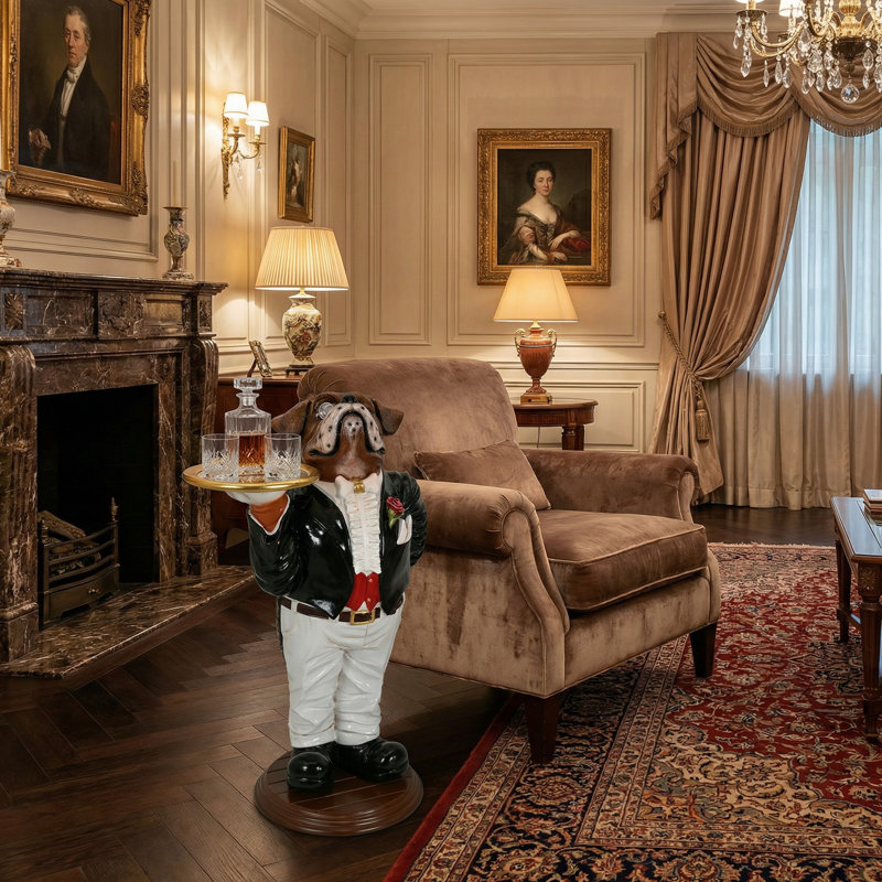 BUTLER & WILSON バトラー&ウィルソン ダルメシアン犬 ブローチ Red Barrel Studio® Rosevale Boxer Butler & Reviews | Wayfair